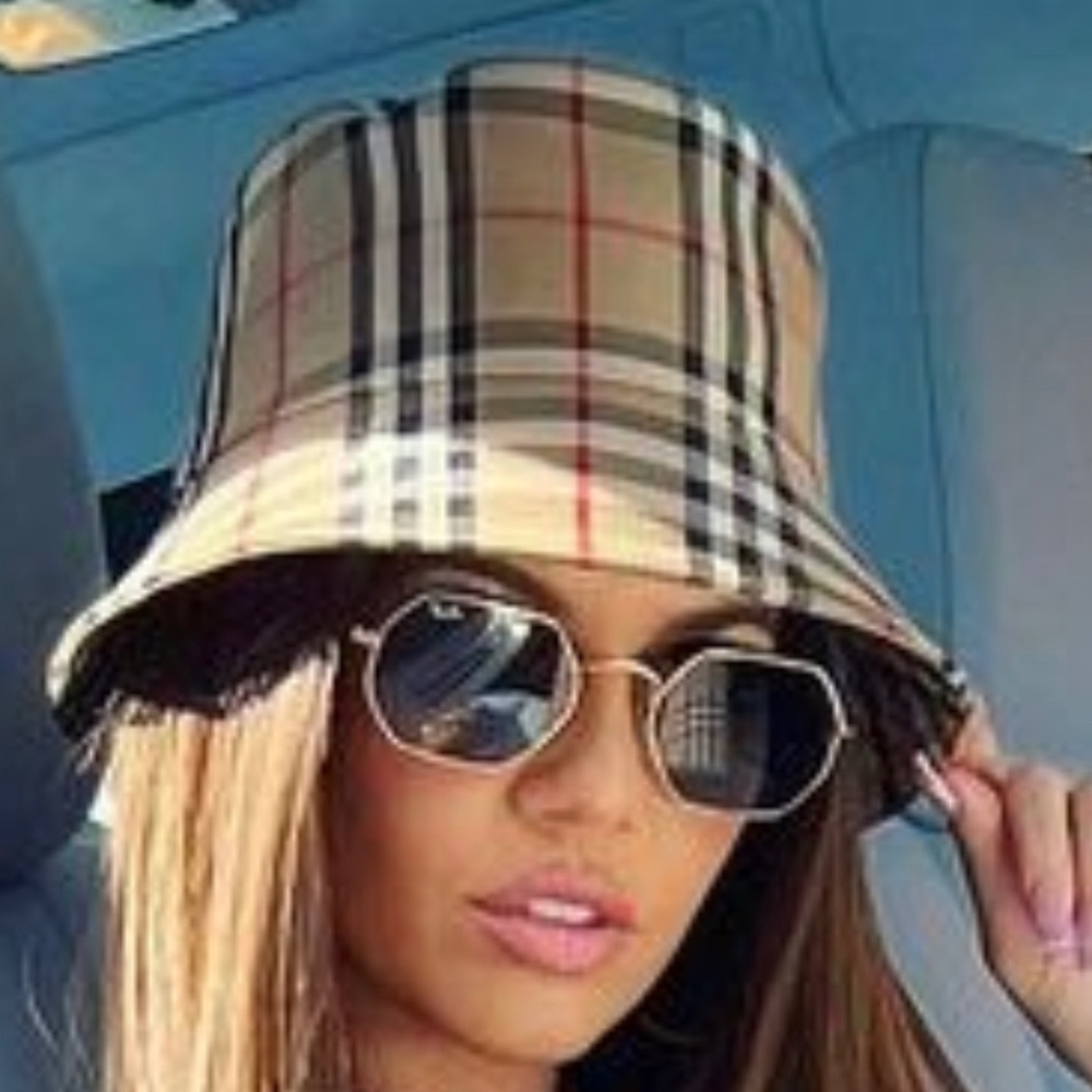 Burberry Authentic Check Canvas Bucket Hat